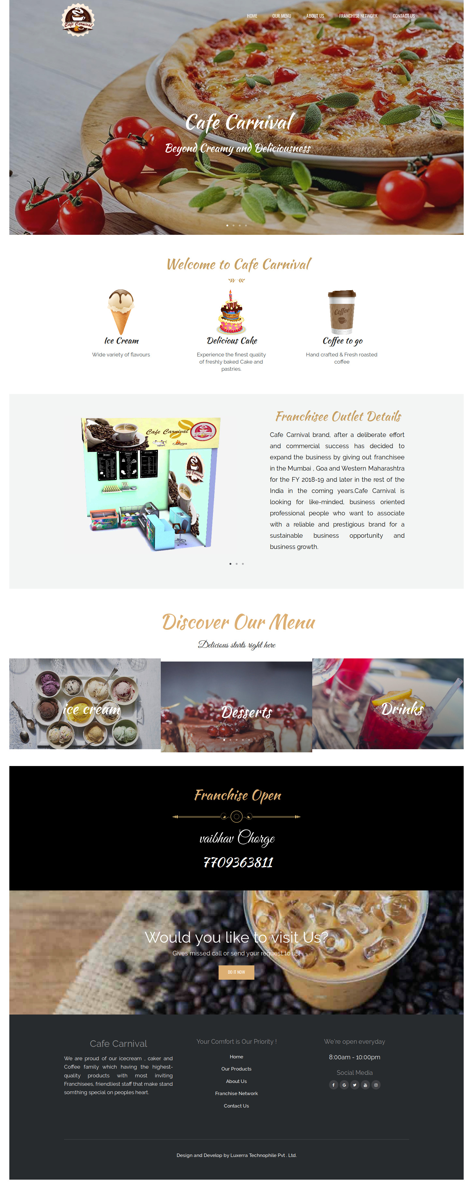 Cafe Carnival Website